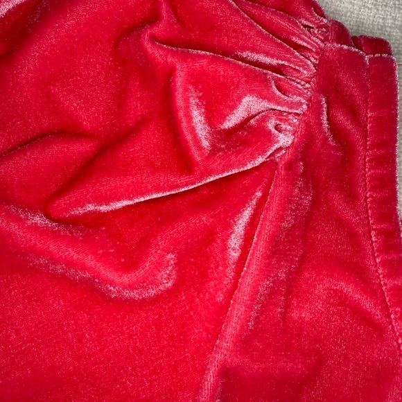 Free People Red Ruched Blouse - Picture 6 of 6
